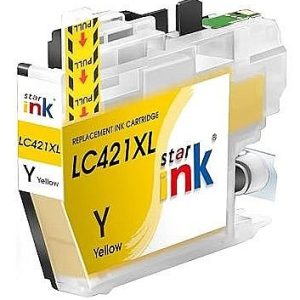 ראש דיו BROTHER LC421XLY צהוב תואם