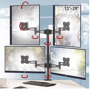 מתקן תלייה ל4 מסכי מחשב M194