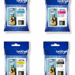 סט 4 ראשי דיו Brother LC421XL מקורי