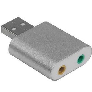 מתאם USB (כרטיס קול USB) איכותי לאודיו 7.1 - אוזניות + מיקרופון