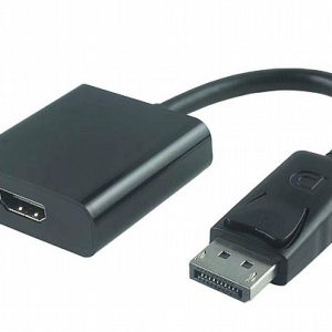 כבל מתאם אקטיבי DISPLAYPORT ל-HDMI נקבה, תומך אודיו + 4K@60HZ