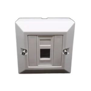 10 קופסאות לחיבורי רשת כניסה אחת Single Port Faceplate