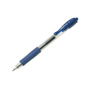12 יחידות עטים PILOT ג'ל לחצן G-2-0.5 - כחול