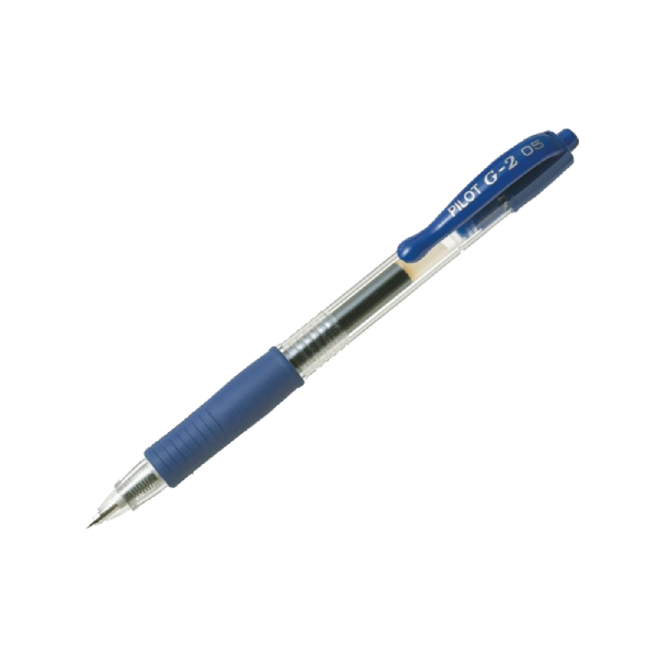 12 יחידות עטים PILOT ג’ל לחצן G-2-0.5 – כחול
