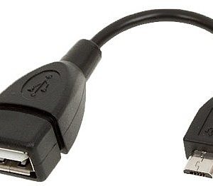 כבל מתאם OTG מ-MICRO USB B זכר - USB נקבה