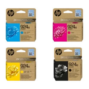 סט 4 ראשי דיו מקוריים HP 924e EvoMore