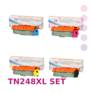 סט 4 ‏טונרים Brother TN248XL צבעוני תואם