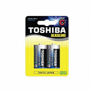 2 סוללות TOSHIBA Alkaline C