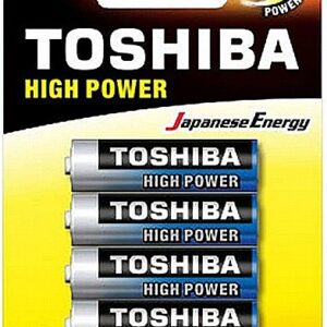 4 סוללות Toshiba Alkaline AA