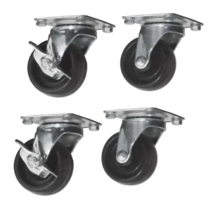 גלגלים לארון שרתים 4pcs Casters Set for Floor Cabinet