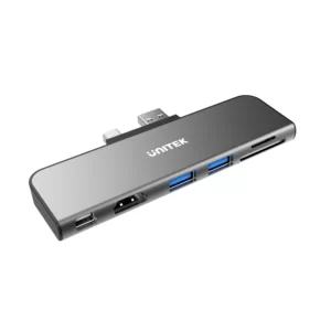 מפצל מולטיפורט 6 ב-2 למחשבי UNITEK uHUB H6+ 6-in-2 USB 3.0 Hub Surface Pro
