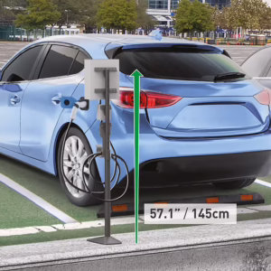 עמוד להתקנה חיצונית 145 ס"מ לתחנת טעינת רכב חשמלי