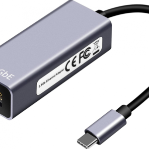 מתאם USB C – LAN RJ45 תומך 2.5G