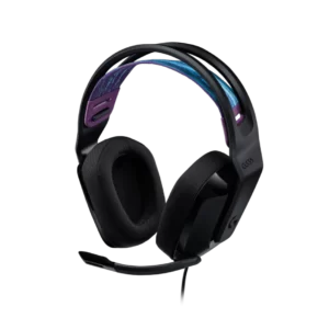 אוזניות גיימינג חוטיות Logitech G335 בצבע שחור