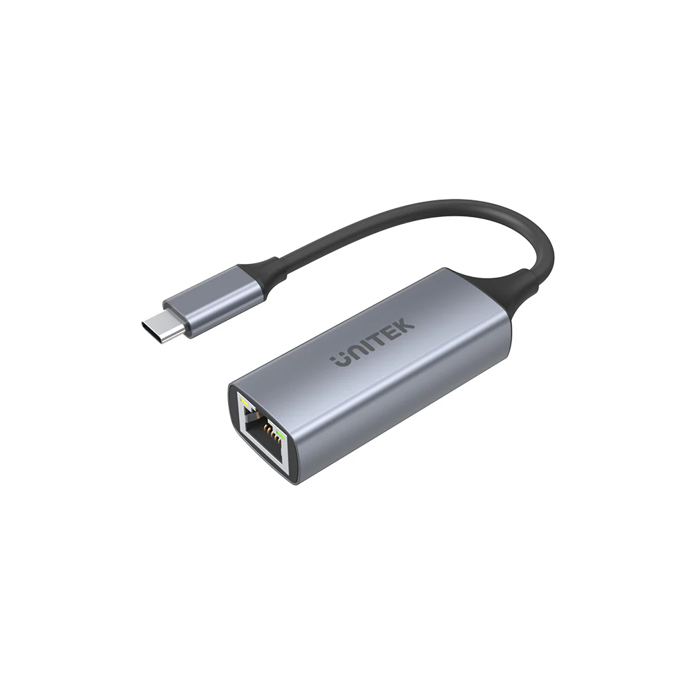 מתאם רשת UNITEK USB Type C 3.1 GB ethernet אלומיניום