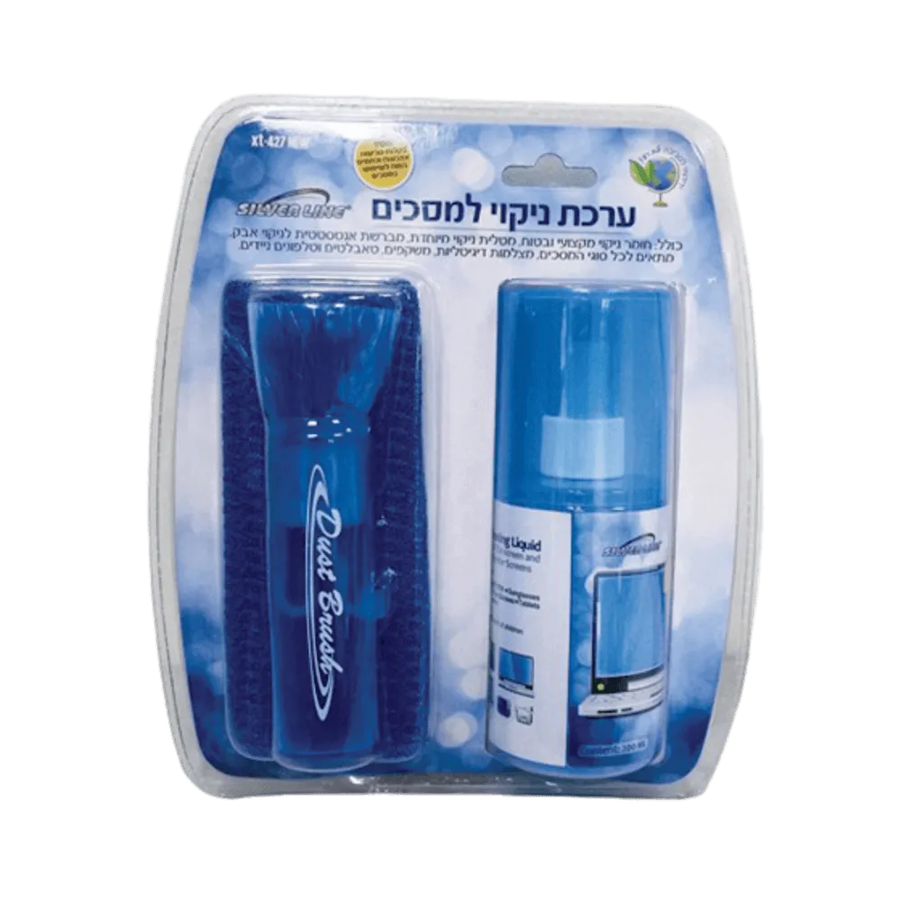 ערכת ניקוי למסכים SILVER LINE