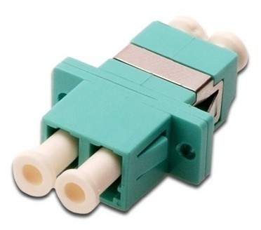 מתאם LC/UPC MM OM3 דופלקס נקבה נקבה לפאנל צבע טורקיז