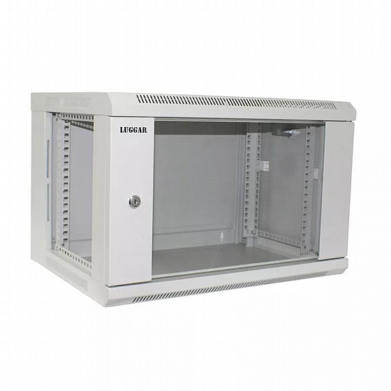 ארון תקשורת LUGGAR HI-6U-400 Gray