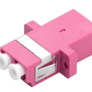מתאם LC/UPC MM OM4 דופלקס נקבה נקבה לפאנל צבע סגול ויולט