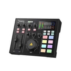 מיקסר סטרימינג וכרטיס קול יעודי לפודקאסט Maono AU-AM100