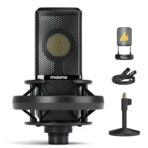 מיקרופון קונדנסר לאולפן מקצועי בחיבור XLR דגם Maono PM500