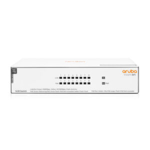 מתג מתכת שולחני HPE Aruba Networking Instant On Switch 8p Gigabit 1430 Class4 PoE 64W