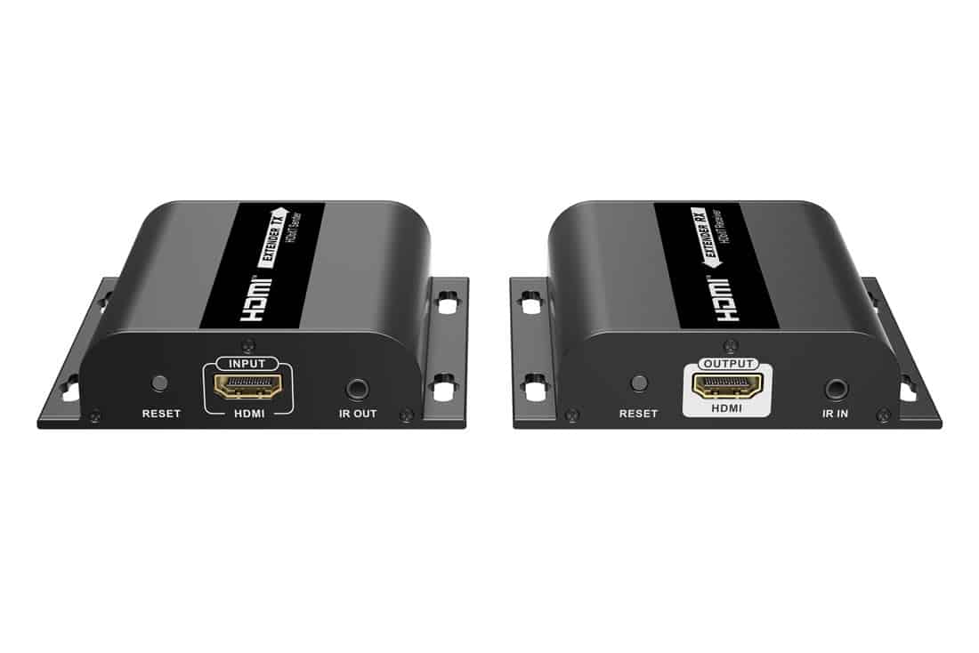 מרחיק ומפצל HDMI ו-IR על CAT6/5E עד 120 מטר