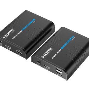 מרחיק ומפצל HDMI ו-KVM על CAT6 עד 120 מטר