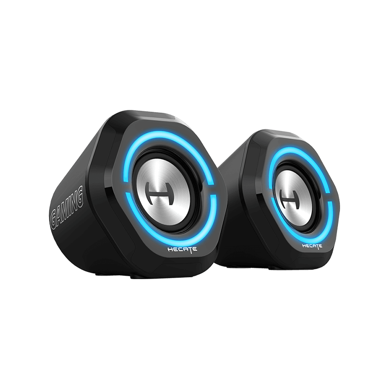 זוג רמקולים EDIFIER G1000 גיימינג עם תאורת RGB – שחור