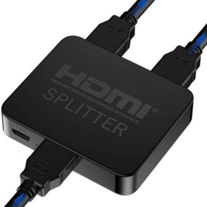 מפצל HDMI מוגבר ל-2 מסכים בו זמנית תומך 4K@30hz + 3D מתח USB