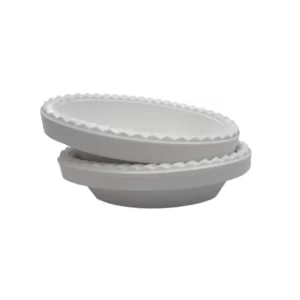 צלחת קסרול פלסטיק ארוז 20 יחידות - לבן