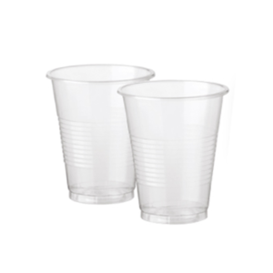 קרטון כוסות פלסטיק לשתייה קרה 180 מ"ל / 6oz - שקוף
