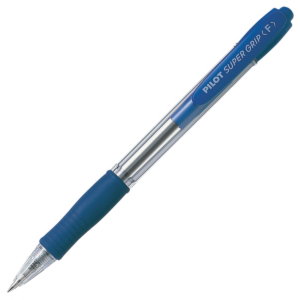 12 יחידות עטים כדורי SUPER GRIP F PILOT - כחול
