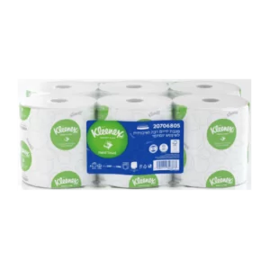 6 גלילי נייר מגבת ידיים דו שכבתי 200 מטר Kleenex Universal