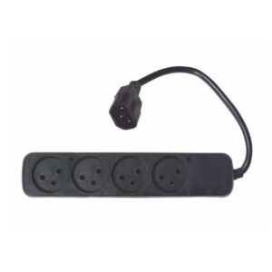 מפצל חשמל לאל פסק תקע C14 ל-4 שקעים ישראליים