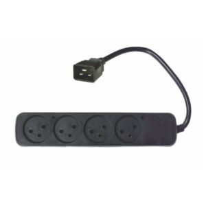 מפצל חשמל לאל פסק תקע C20 ל-4 שקעים ישראליים