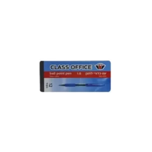 12 יחידות עט לחצן כדורי 1.0 - כחול