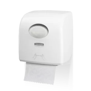 מתקן Aquarius Slimroll למגבות ידיים בגליל עם מתאמים (PBS) - צבע לבן