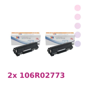 זוג טונרים Xerox 106R02773 שחורים תואמים