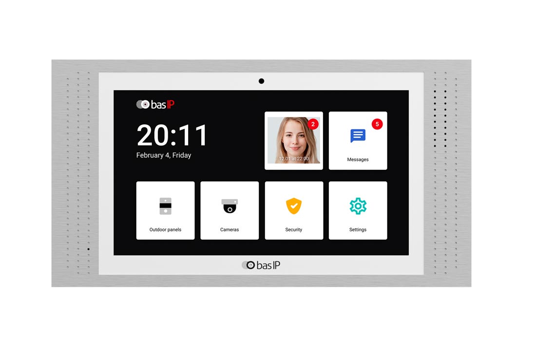 מוניטור פרימיום אנרואיד "7 basIP IP PoE Wi-Fi – לבן