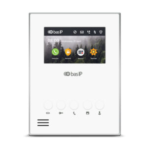 מוניטור לינוקס "4.3 basIP IP PoE - לבן