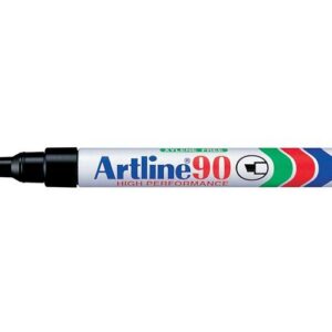 12 יחידות טושים סימון פרמננט ארטליין Artline 90 ראש קטום - שחור