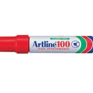 12 יחידות טושים סימון פרמננט ארטליין Artline 100 ראש קטום - אדום
