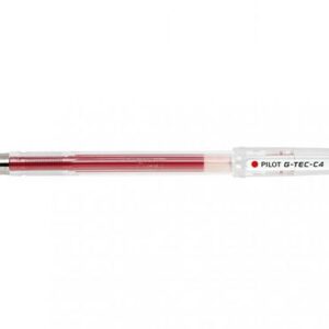 12 יחידות עטים PILOT G-TEC-C4 0.4 - אדום