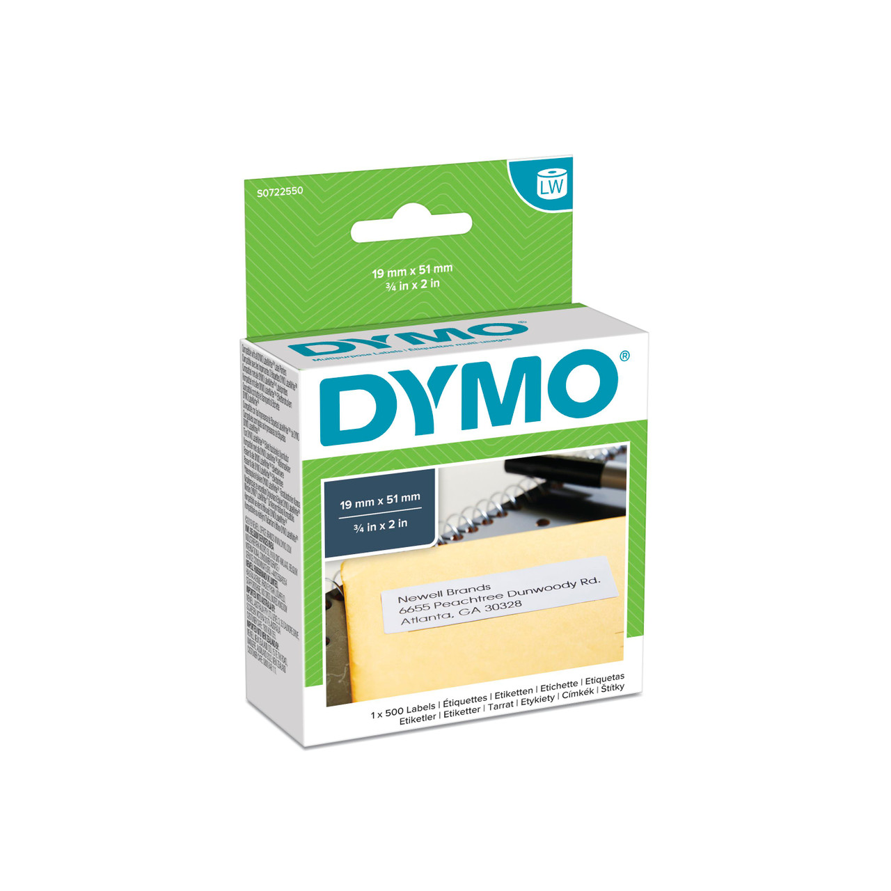 גליל מדבקות LW למדפסות DYMO LabelWriter – נייר דבק ניתן להסרה 19×51 מ"מ