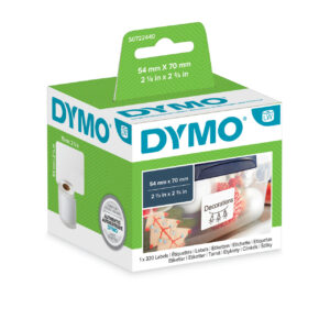 גליל מדבקות LW למדפסות DYMO LabelWriter - נייר דבק רגיל 54x70 מ"מ
