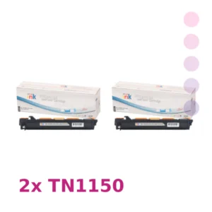 זוג טונרים Brother TN1150 שחורים תואמים