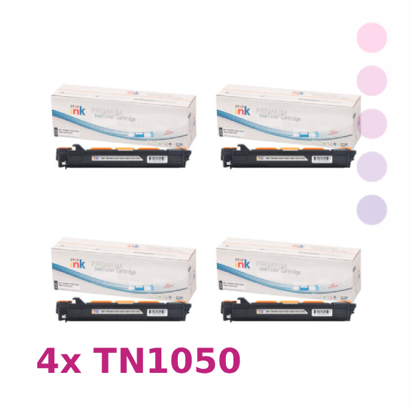 רביעיית טונרים Brother TN1050 שחורים תואמים