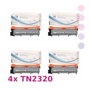רביעיית טונרים Brother TN2320 שחורים תואמים