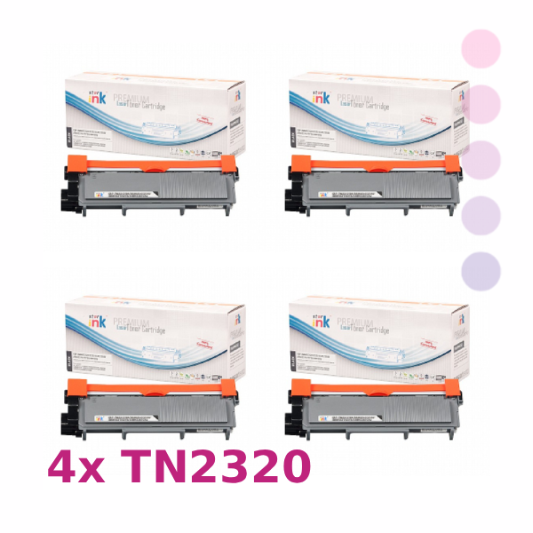 רביעיית טונרים Brother TN2320 שחורים תואמים